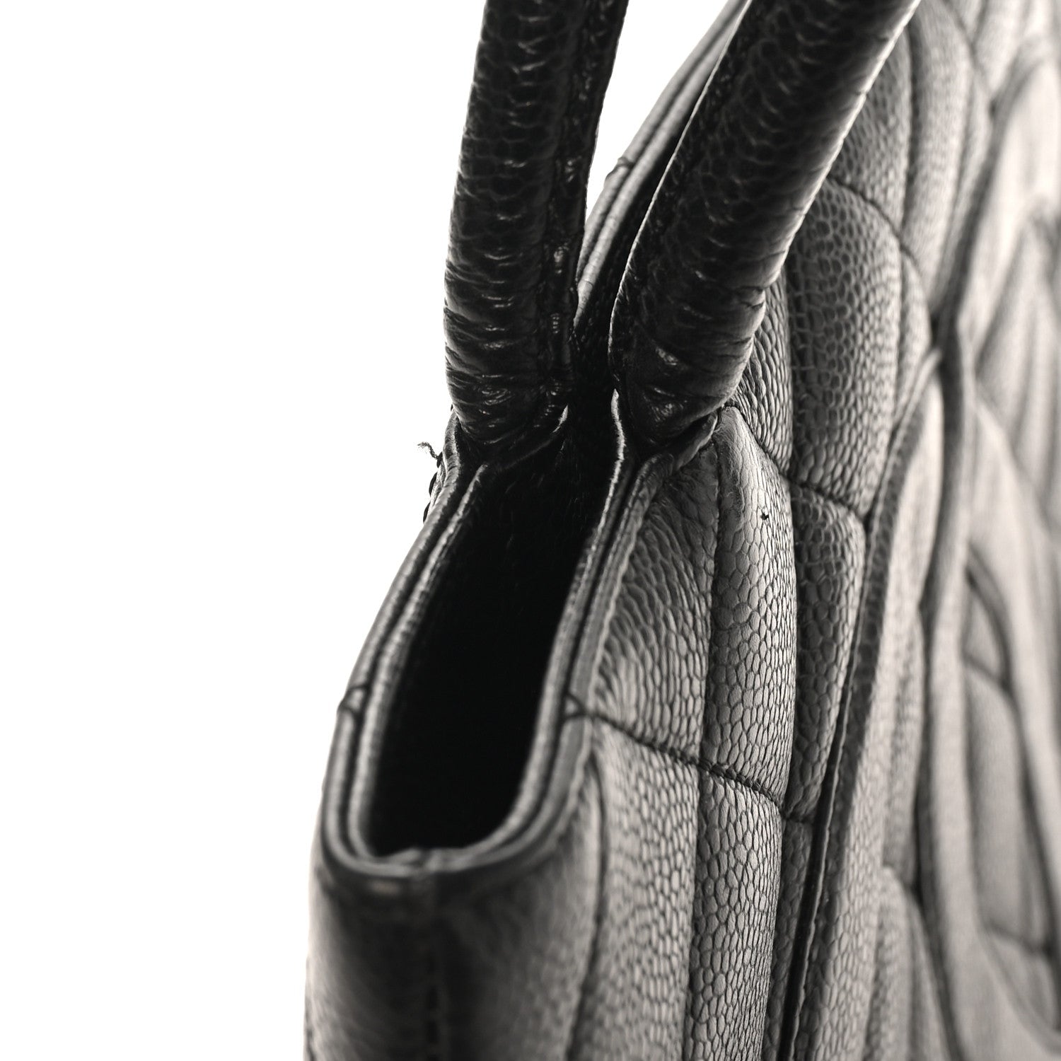Chanel Caviar Quilted Medallion Tote Black