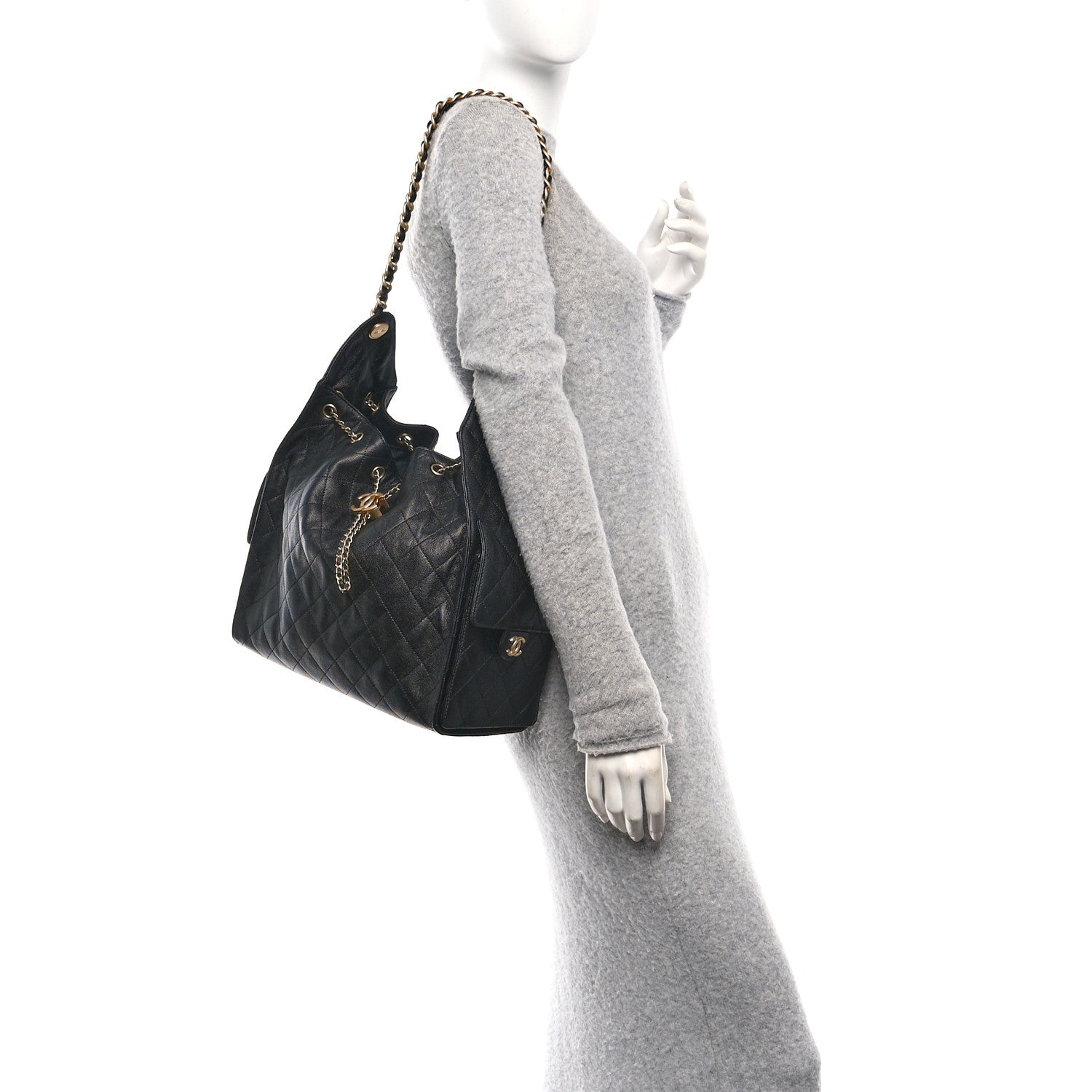 Chanel Caviar Quilted Medium Chanel 25 Handbag Black
