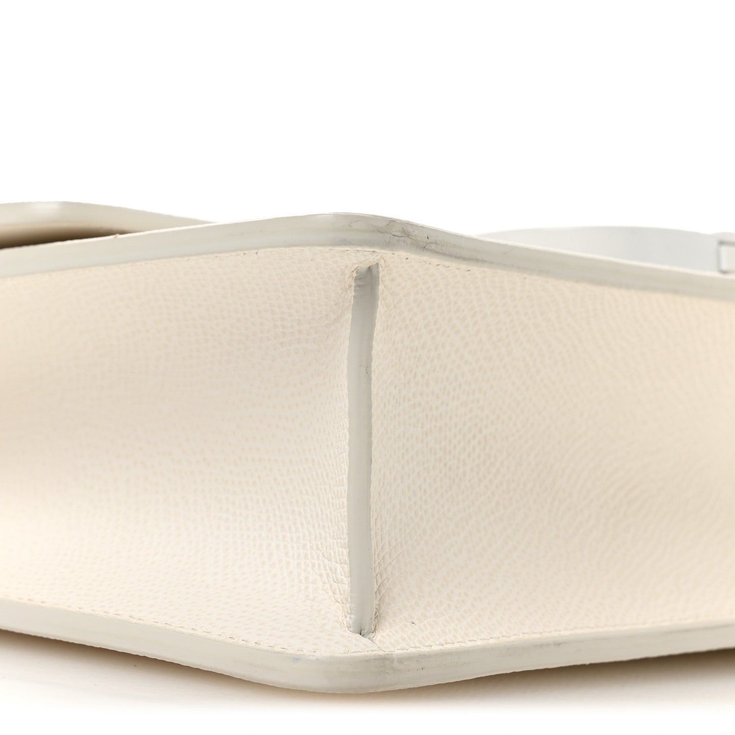 Christian Dior Ultra Matte Grained Calfskin 30 Montaigne Flap Bag White