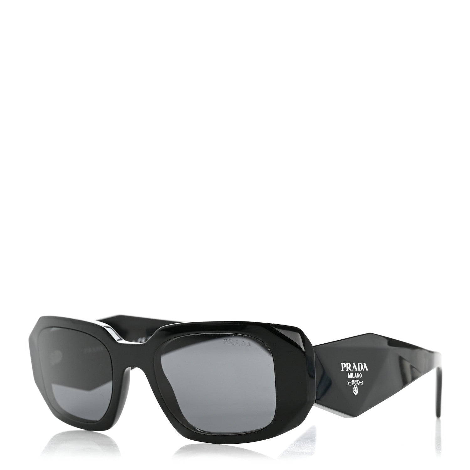 Prada Acetate Symbole Sunglasses SPR 17W Black