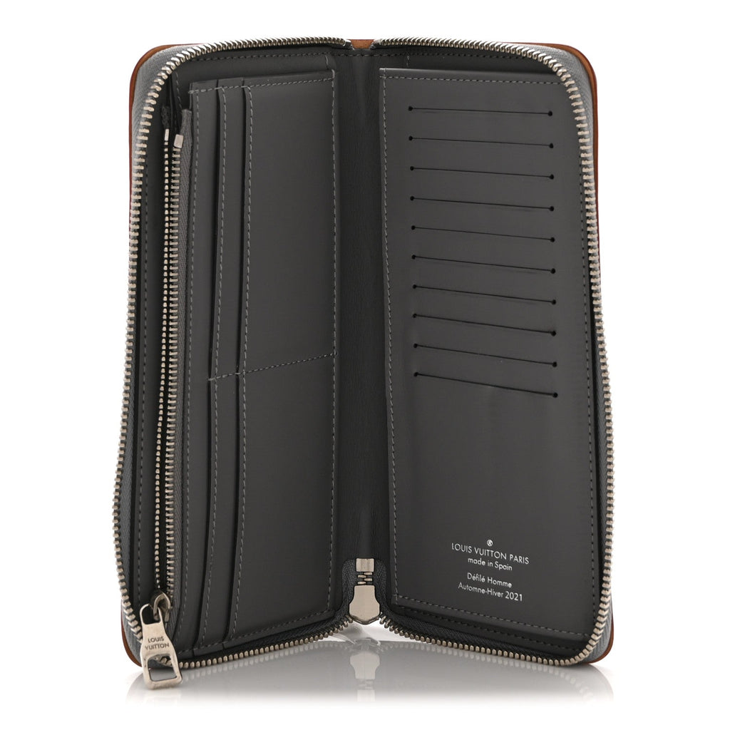 Louis Vuitton Monogram Mirror Zippy Wallet Silver