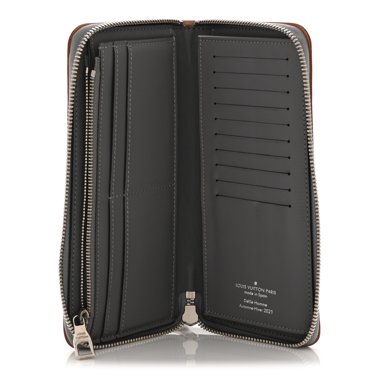 Louis Vuitton Monogram Mirror Zippy Wallet Silver