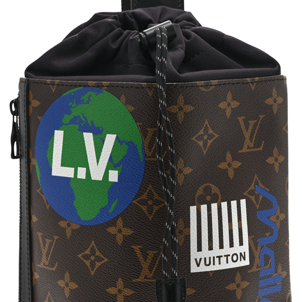 Louis Vuitton Monogram Chalk Sling Bag Marron