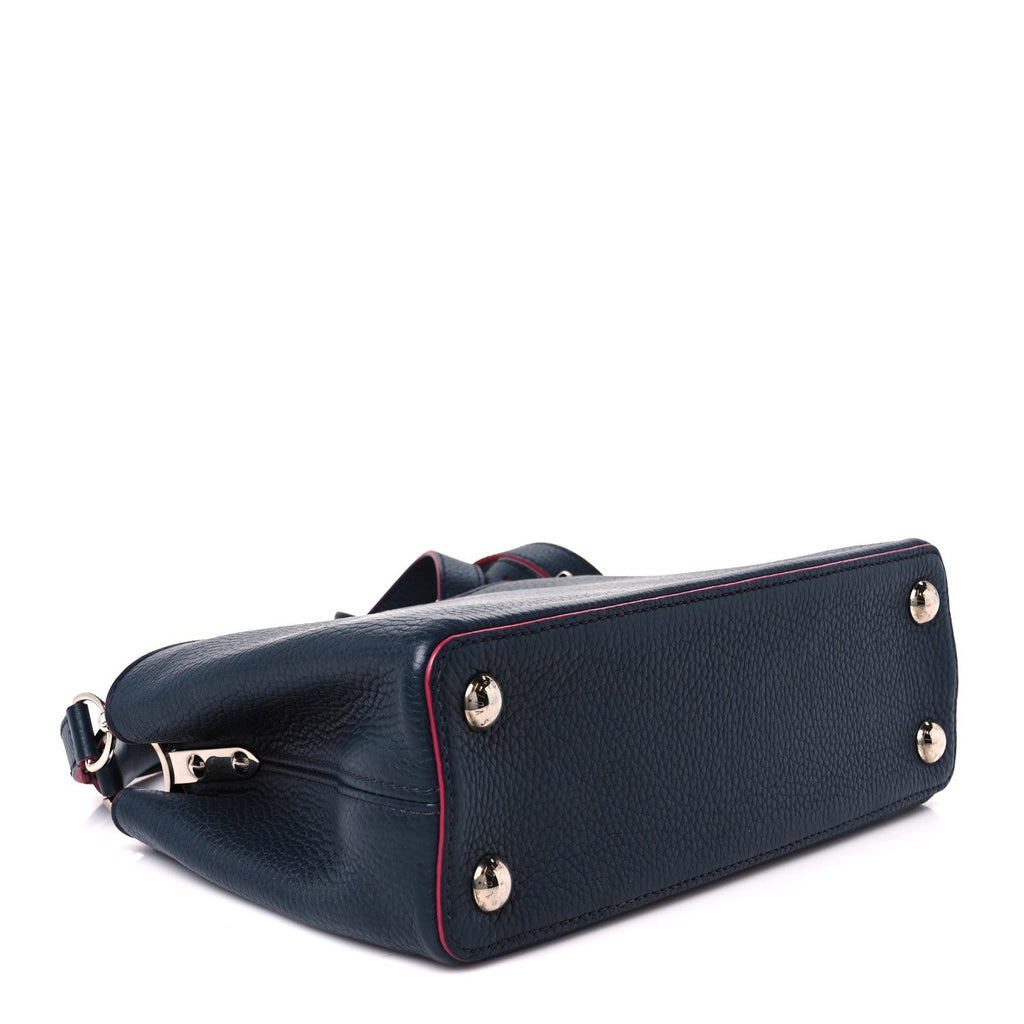 Louis Vuitton Taurillon Capucines BB Marine Rouge