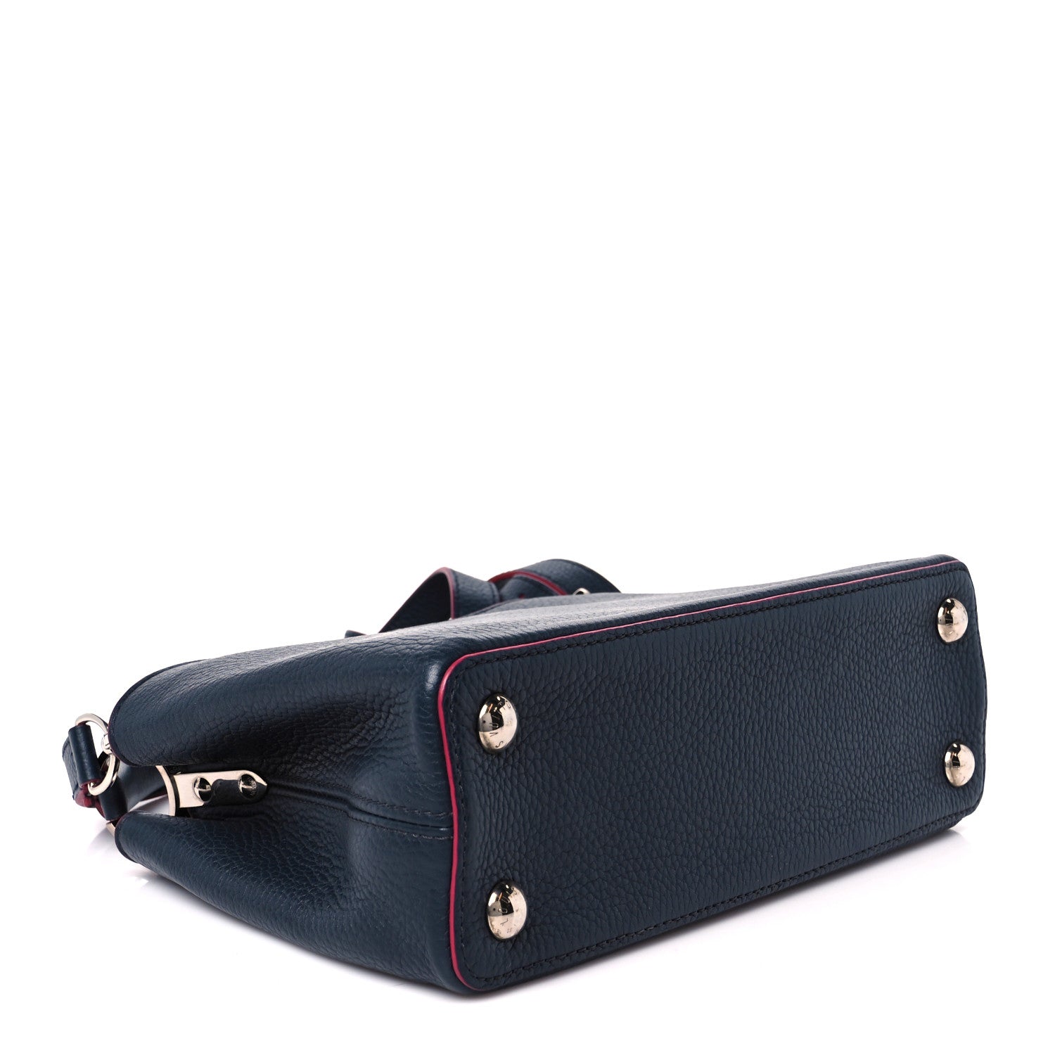 Louis Vuitton Taurillon Capucines BB Marine Rouge