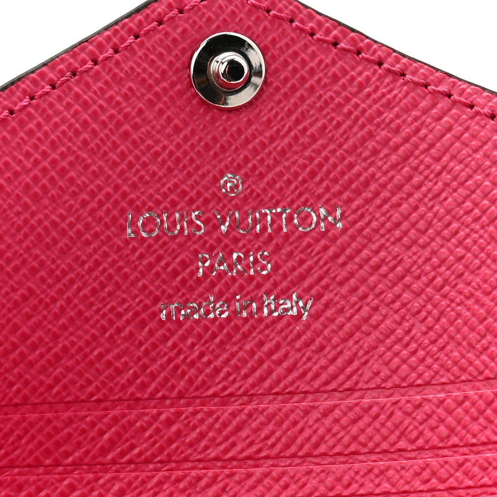 Louis Vuitton Monogram LV Colormania Kirigami Card Holder Pondichery Pink