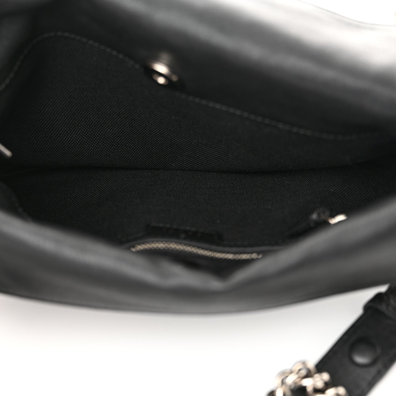 Gucci Sakai Be Green Calfskin Diagonal Stitched Small Blondie Tote Black