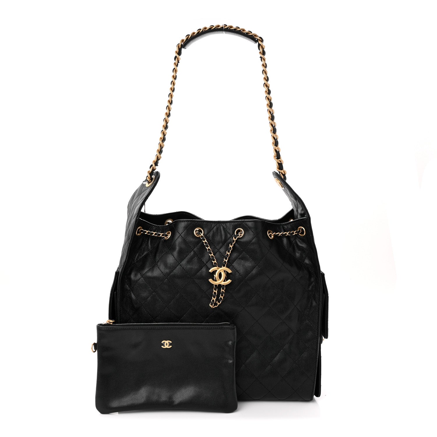 Chanel Caviar Quilted Medium Chanel 25 Handbag Black