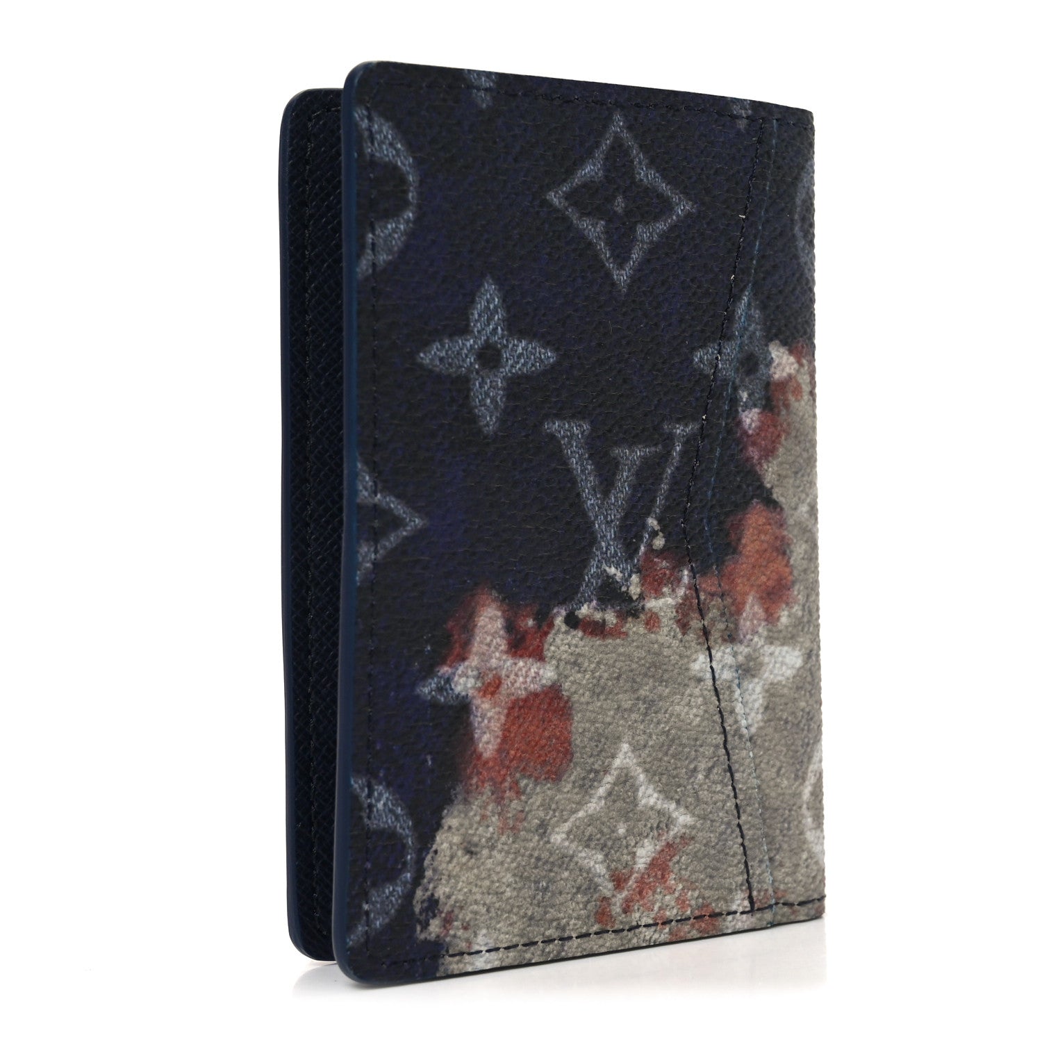 Louis Vuitton Monogram Bleach Pocket Organizer Ink Blue