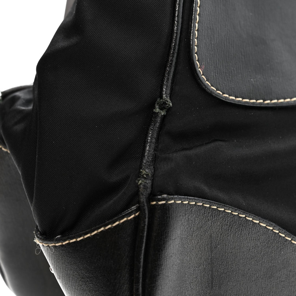Prada Tessuto Nylon Moon Shoulder Bag Black