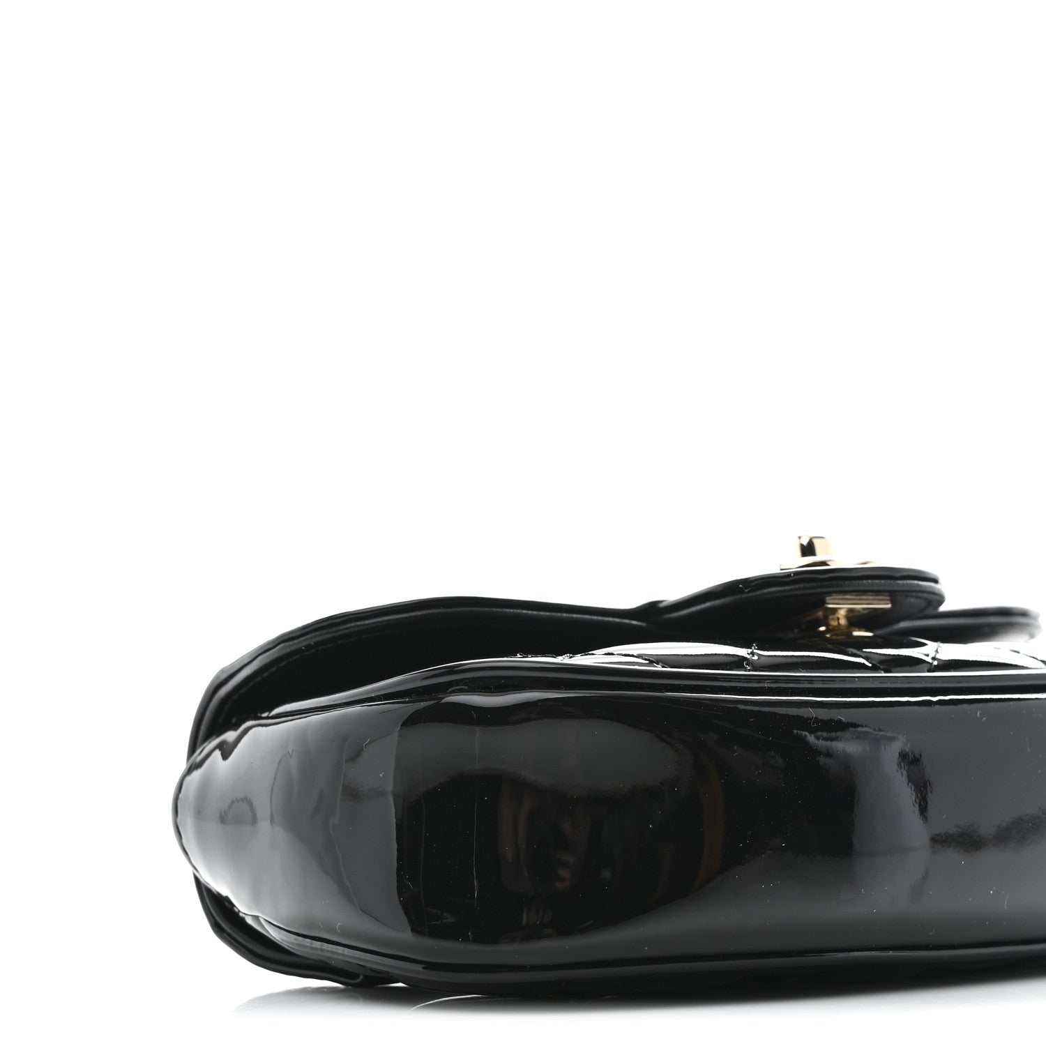 Chanel Patent Calfskin Quilted Mini Clutch Black