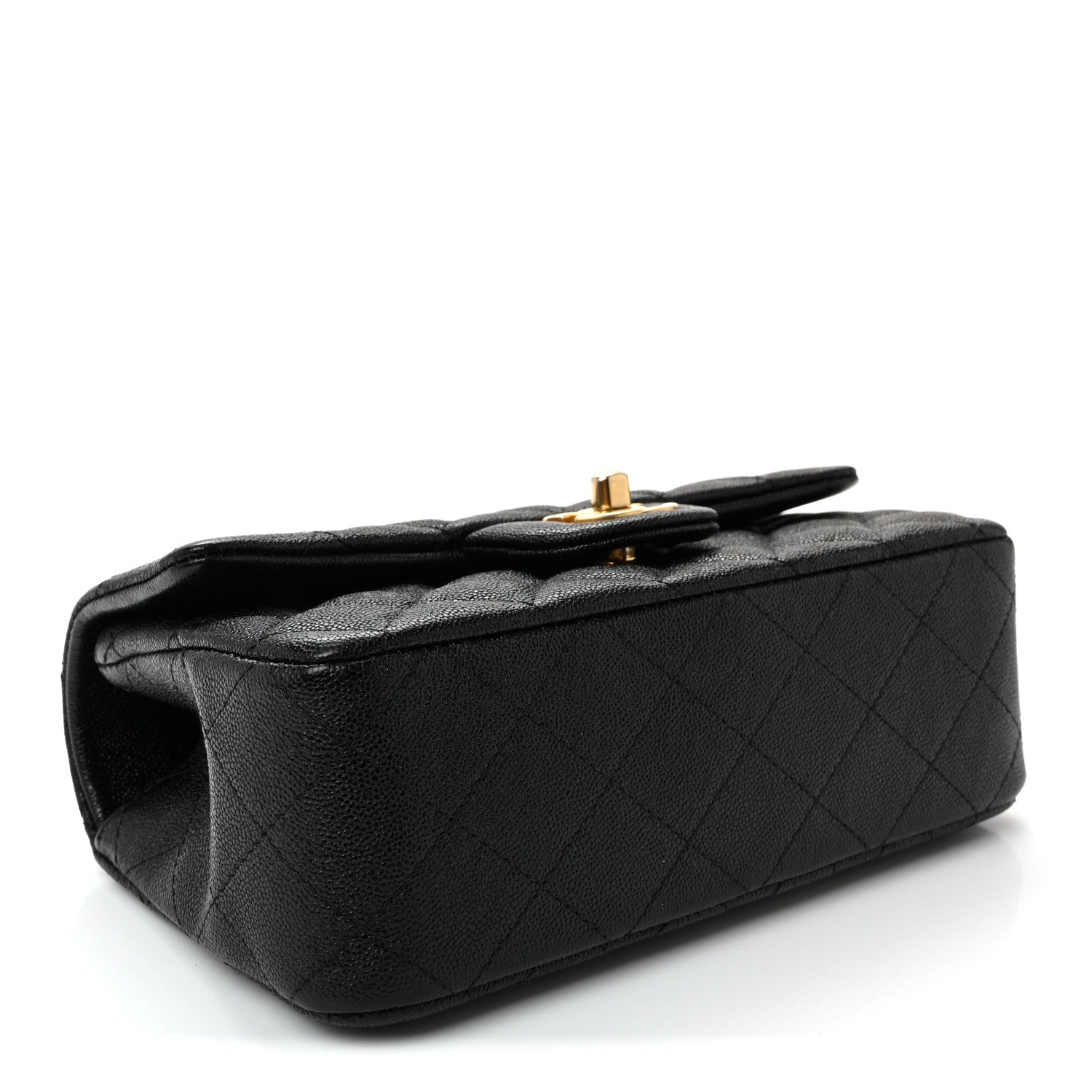 Chanel Caviar Quilted Mini Top Handle Rectangular Flap Black