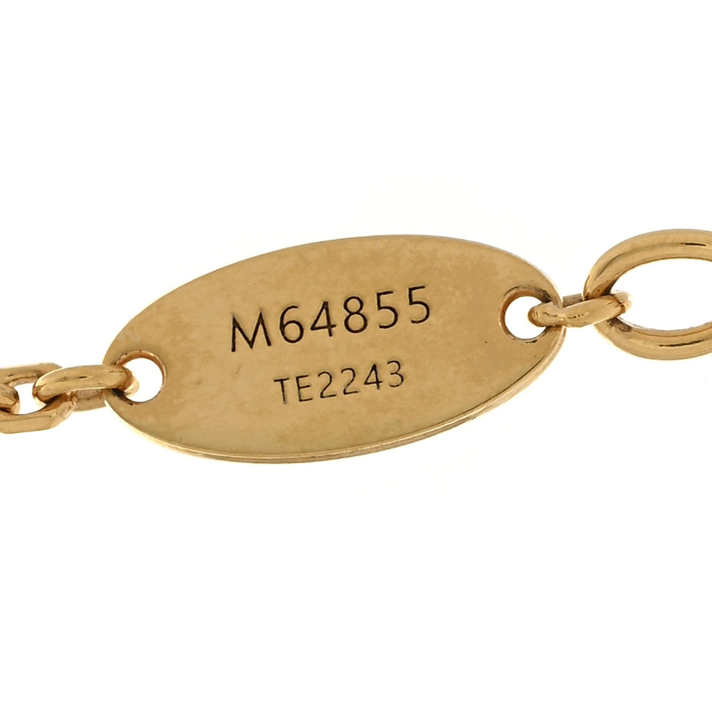 Louis Vuitton Metal Blooming Supple Necklace Gold