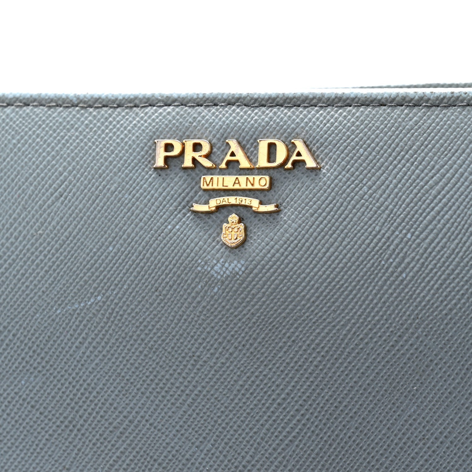 Prada Saffiano Metal Continental Wallet Astrale