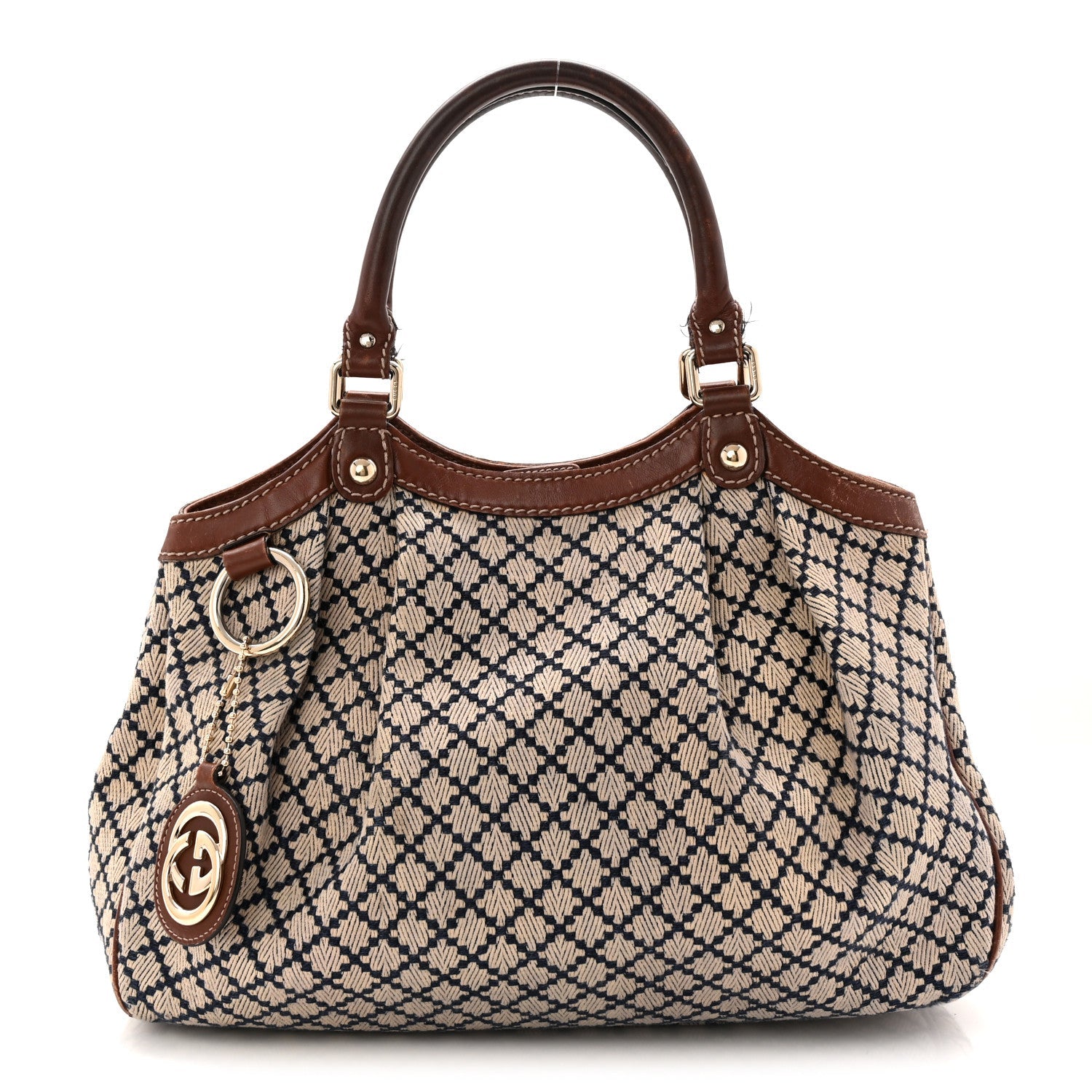 Gucci Diamante Medium Sukey Tote Brown