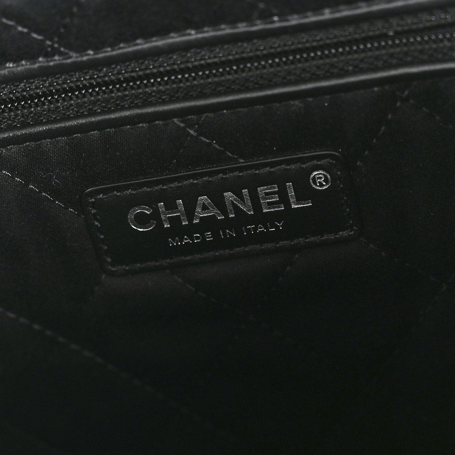 Chanel Shiny Calfskin Quilted Chanel 22 Black