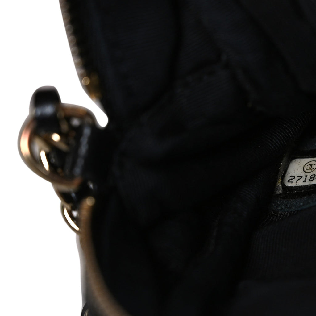 Chanel Caviar Quilted CC Day Camera Case Black