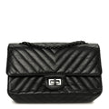 Chanel Sheepskin Chevron Quilted 2.55 Reissue 225 Double Flap So Black