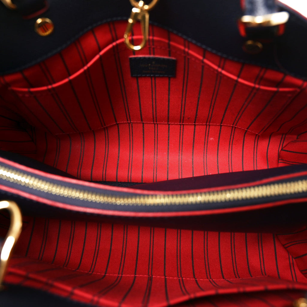 Louis Vuitton Empreinte Montaigne MM Marine Rouge
