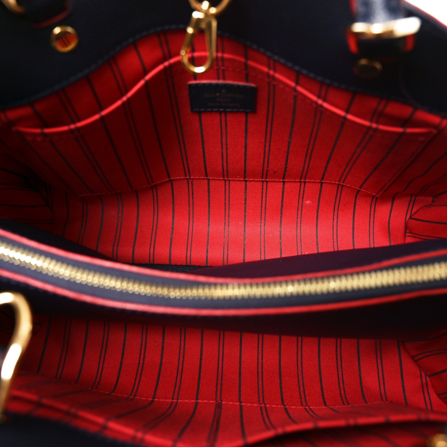 Louis Vuitton Empreinte Montaigne MM Marine Rouge