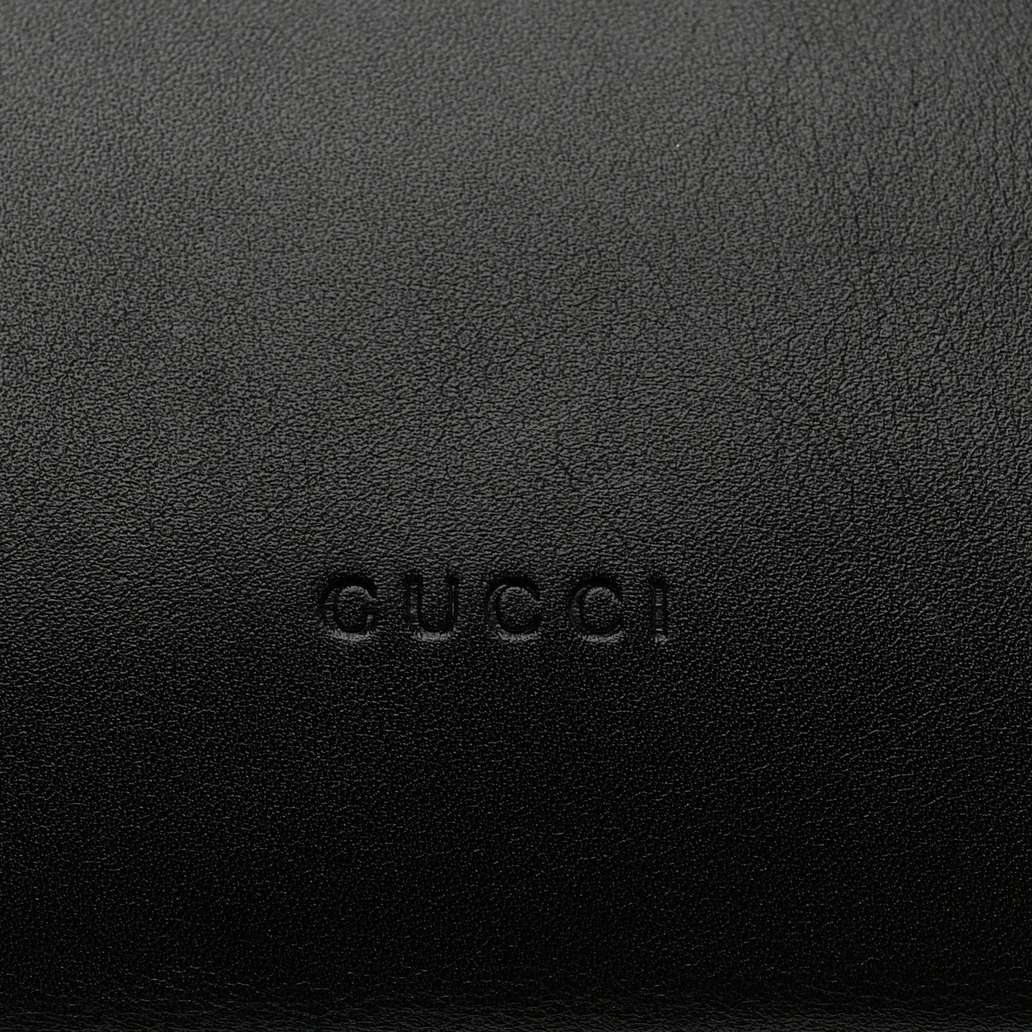 Gucci Calfskin Small Sylvie Wristlet Clutch Black