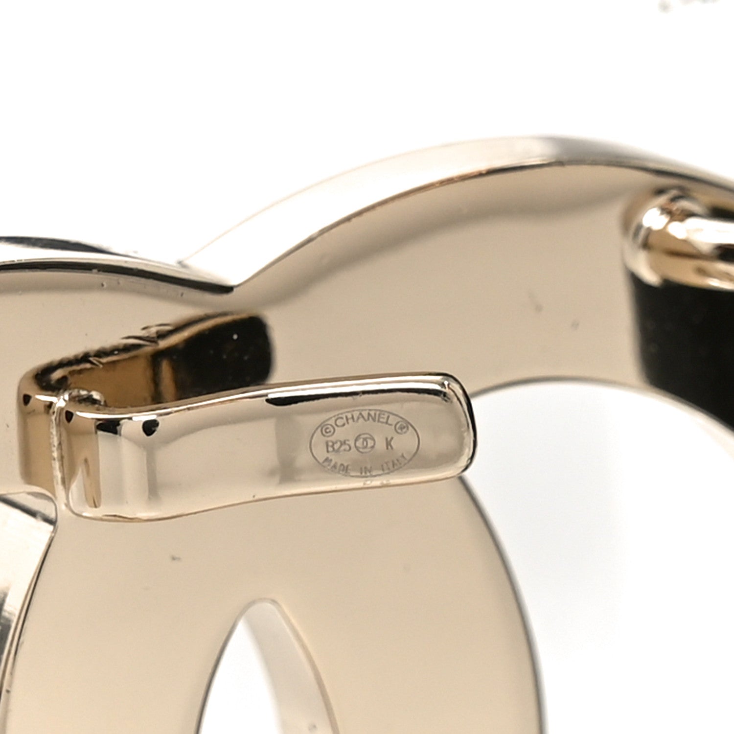 Lambskin Ruched CC Belt 80 32 Black