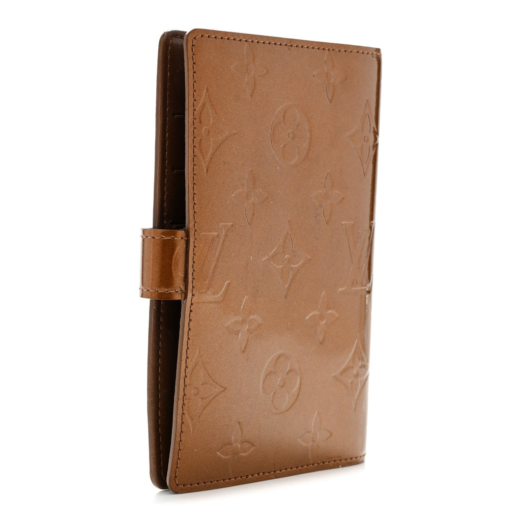 Louis Vuitton Vernis Small Ring Agenda Cover Bronze