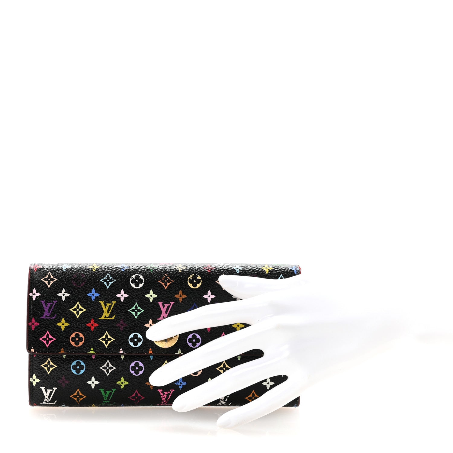 Louis Vuitton Monogram Multicolor Sarah Wallet Black Grenade