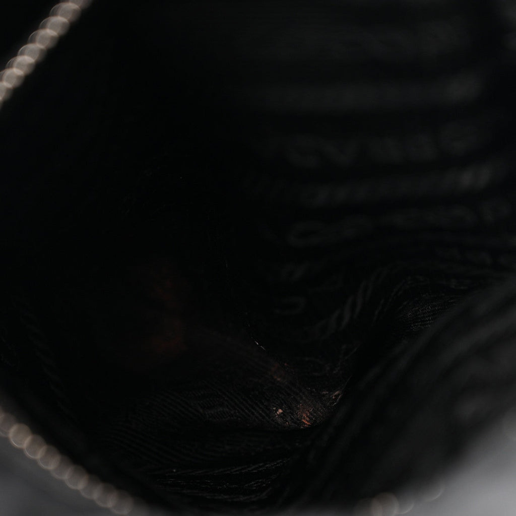 Prada Re-Nylon Quilted Padded Flap Shoulder Bag Black