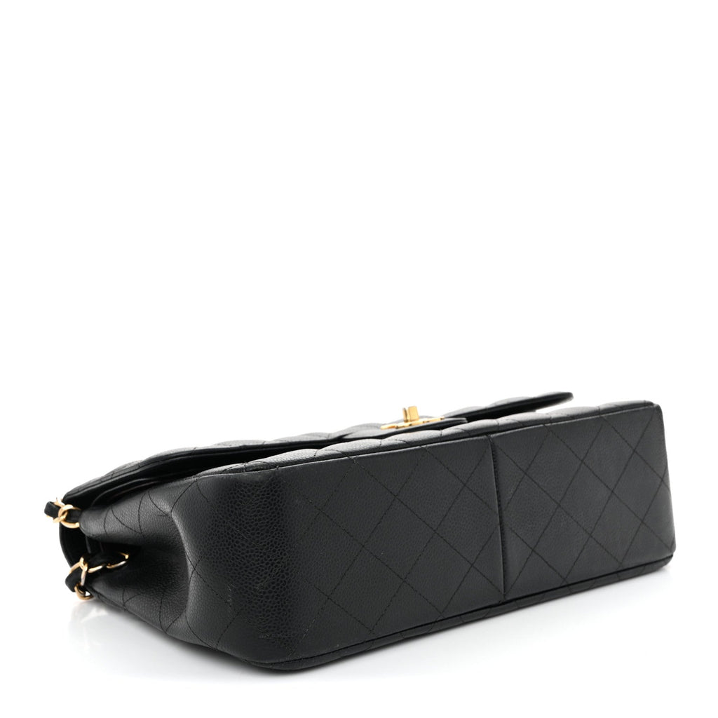 Chanel Caviar Quilted Jumbo Double Flap Black