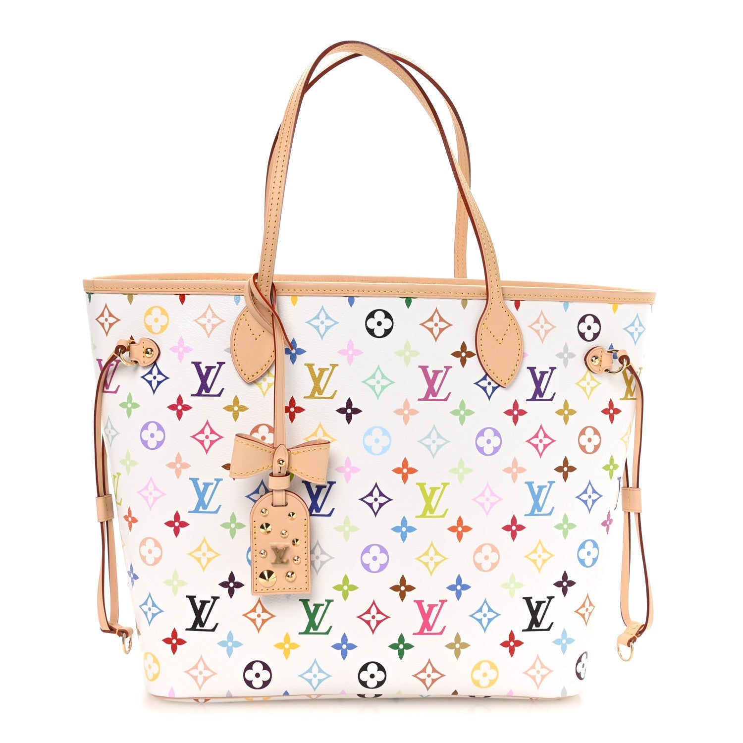 Louis Vuitton LV X TM Monogram Multicolor Neverfull MM White