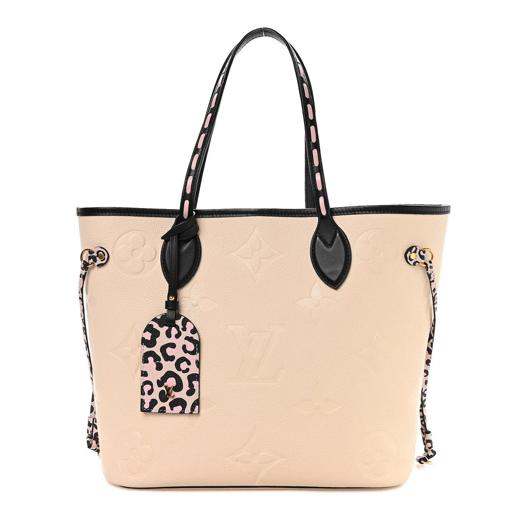 Louis Vuitton Empreinte Monogram Giant Wild at Heart Neverfull MM Creme