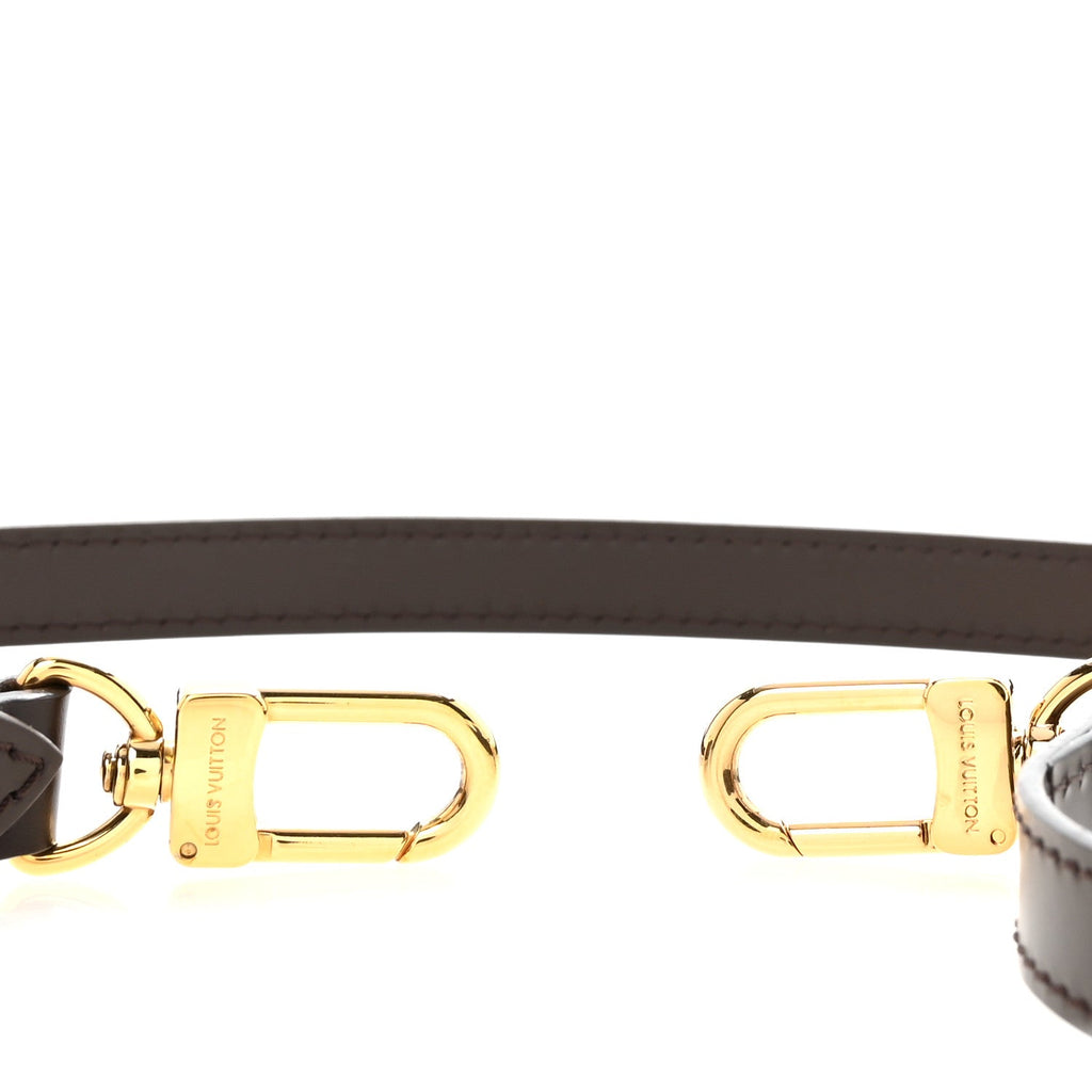Louis Vuitton Calfskin 16mm Adjustable Shoulder Strap Ebene