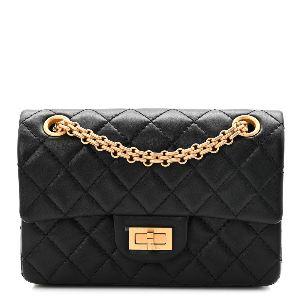Chanel Calfskin Quilted 2.55 Reissue Mini Flap Black