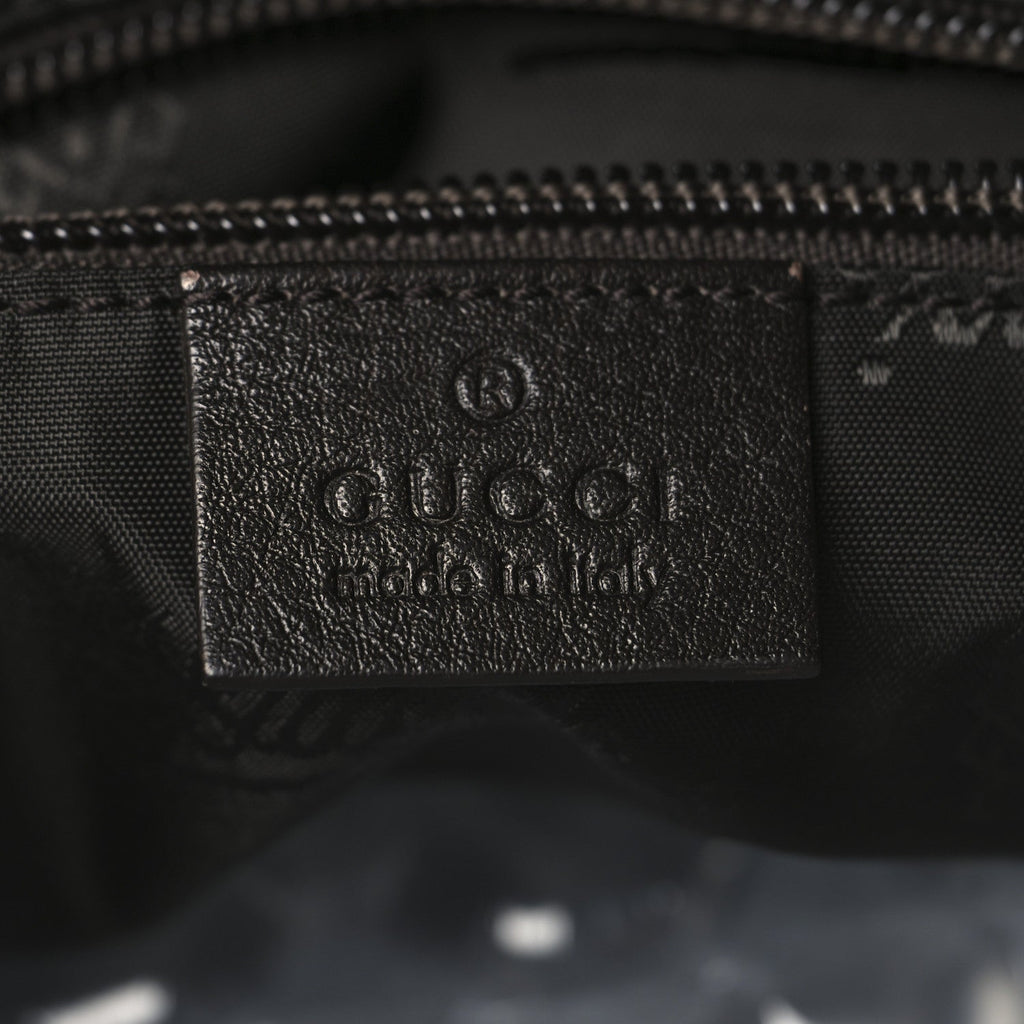 Gucci Guccissima Medium Flap Messenger Bag Chocolate