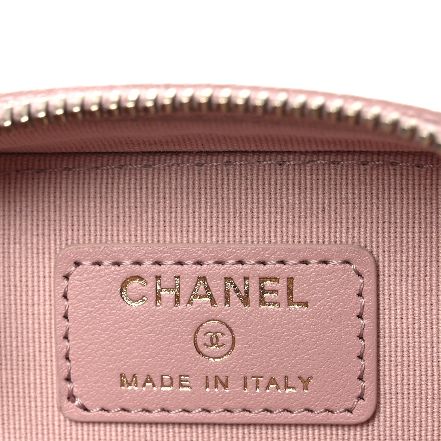 Chanel Caviar Quilted Clutch with Chain Light Pink