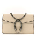 Gucci Dollar Calfskin Crystal Super Mini Dionysus Shoulder Bag Mystic White Black Diamond