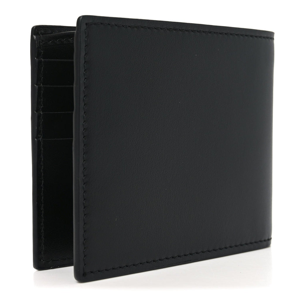 Gucci Plutone Calfskin Logo Bi-Fold Wallet Black