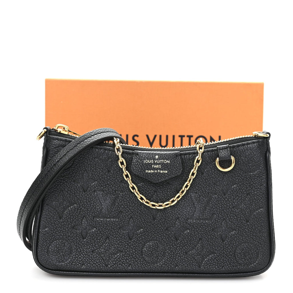 Louis Vuitton Empreinte Easy Pouch On Strap Black