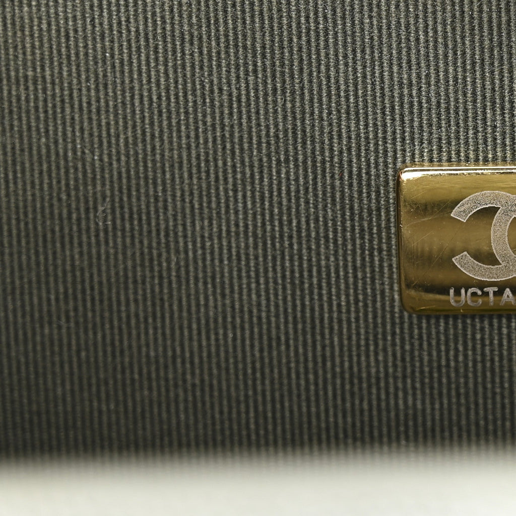 Chanel Caviar Quilted School Memory Backpack Dark Green