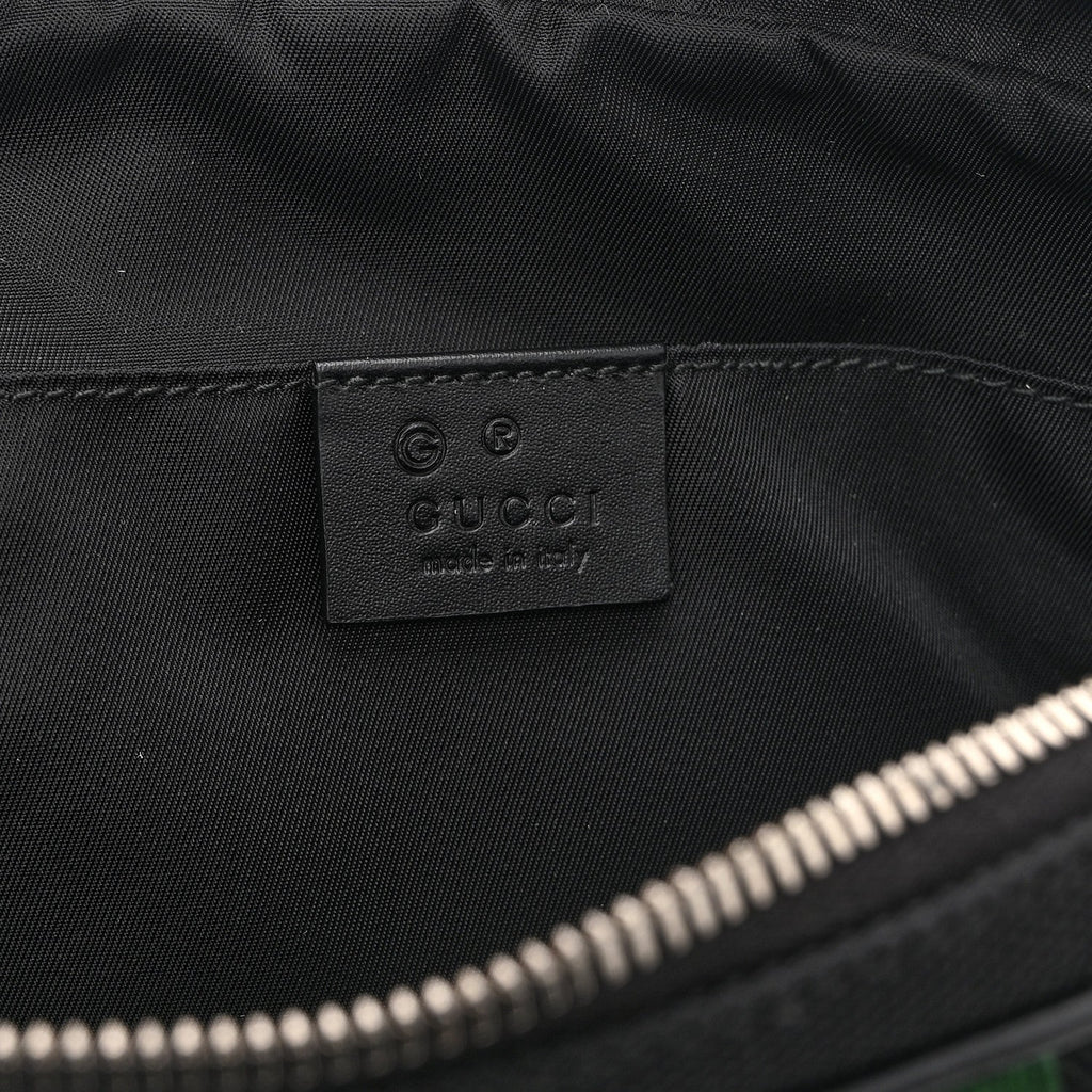 Gucci Canvas Web Slim Belt Bag Black
