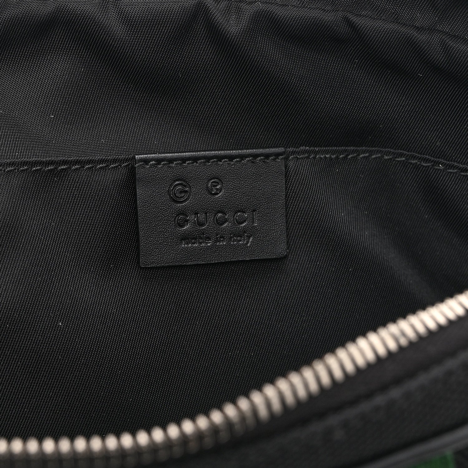 Gucci Canvas Web Slim Belt Bag Black