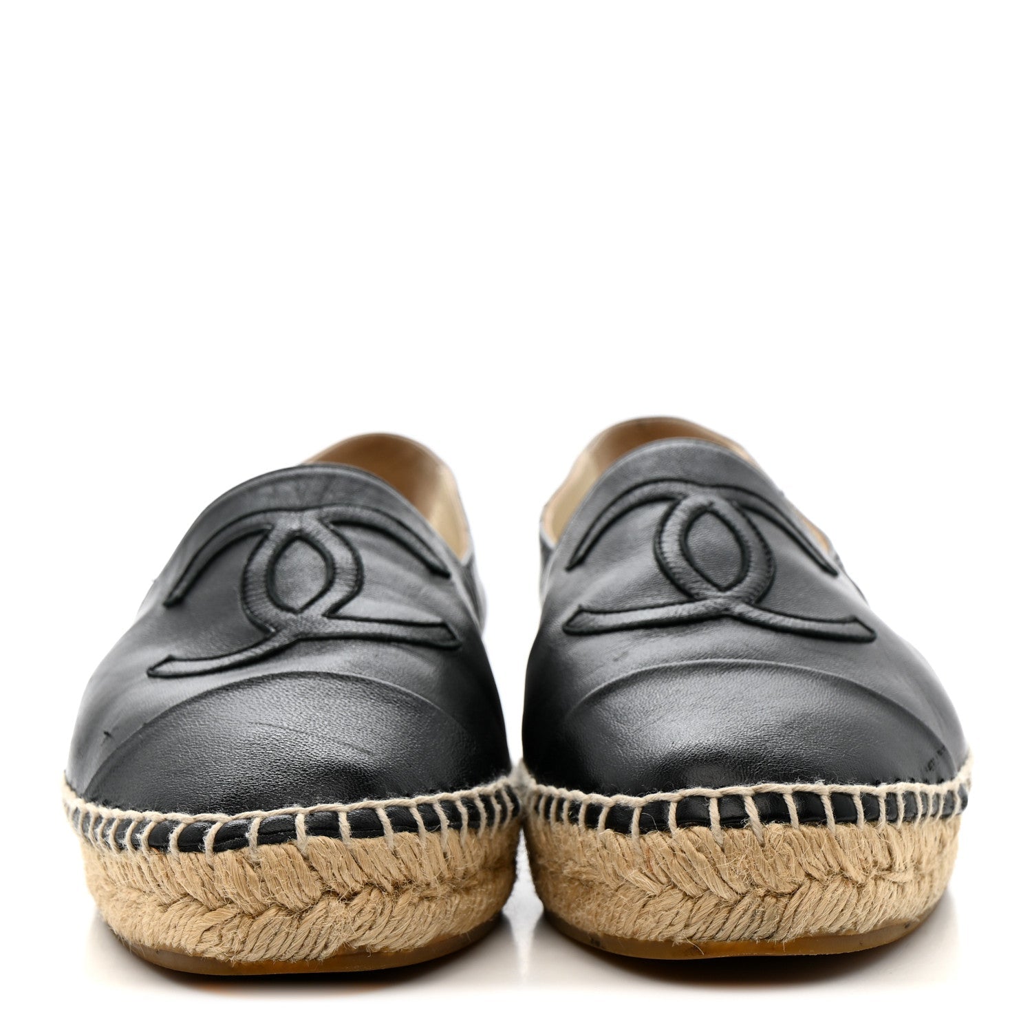 Lambskin CC Espadrilles 36 Black