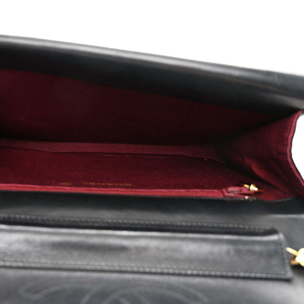 Chanel Lambskin Quilted Flap Bag Black