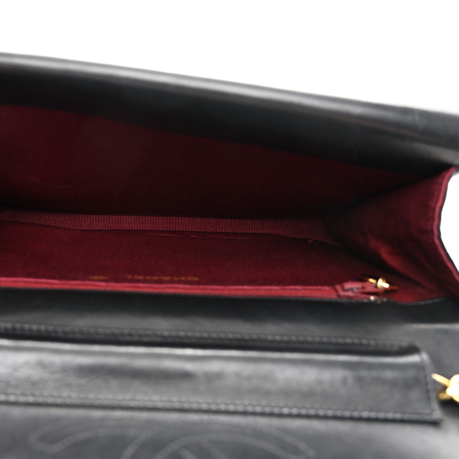 Chanel Lambskin Quilted Flap Bag Black