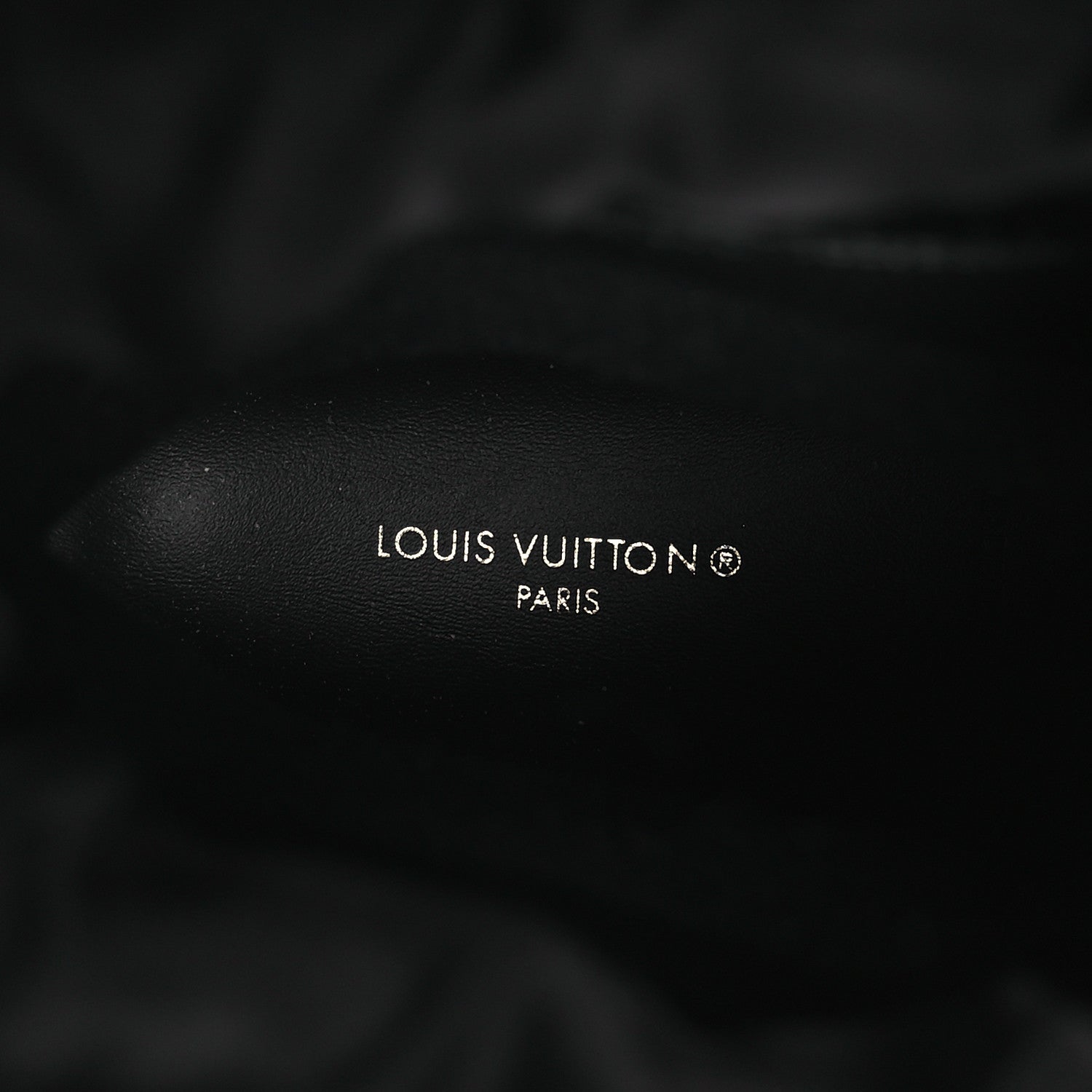 Louis Vuitton Suede Shearling Polar Flat Half Boots 40 Black