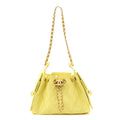 Chanel Caviar Quilted Mini Chanel 25 Handbag Light Yellow