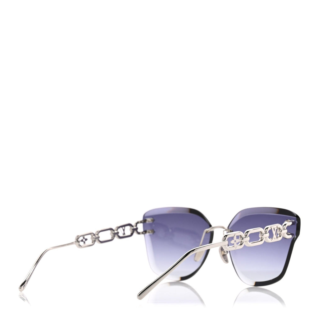 Louis Vuitton Metal LV Jewel Sunglasses Z2142U Silver Grey