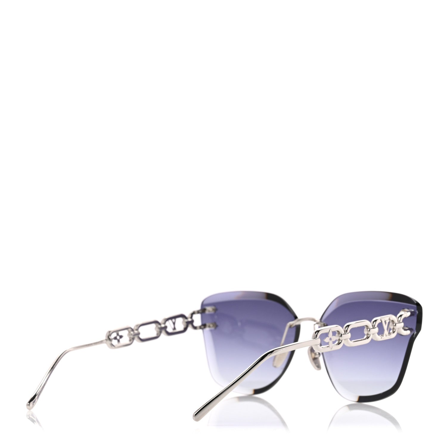 Louis Vuitton Metal LV Jewel Sunglasses Z2142U Silver Grey