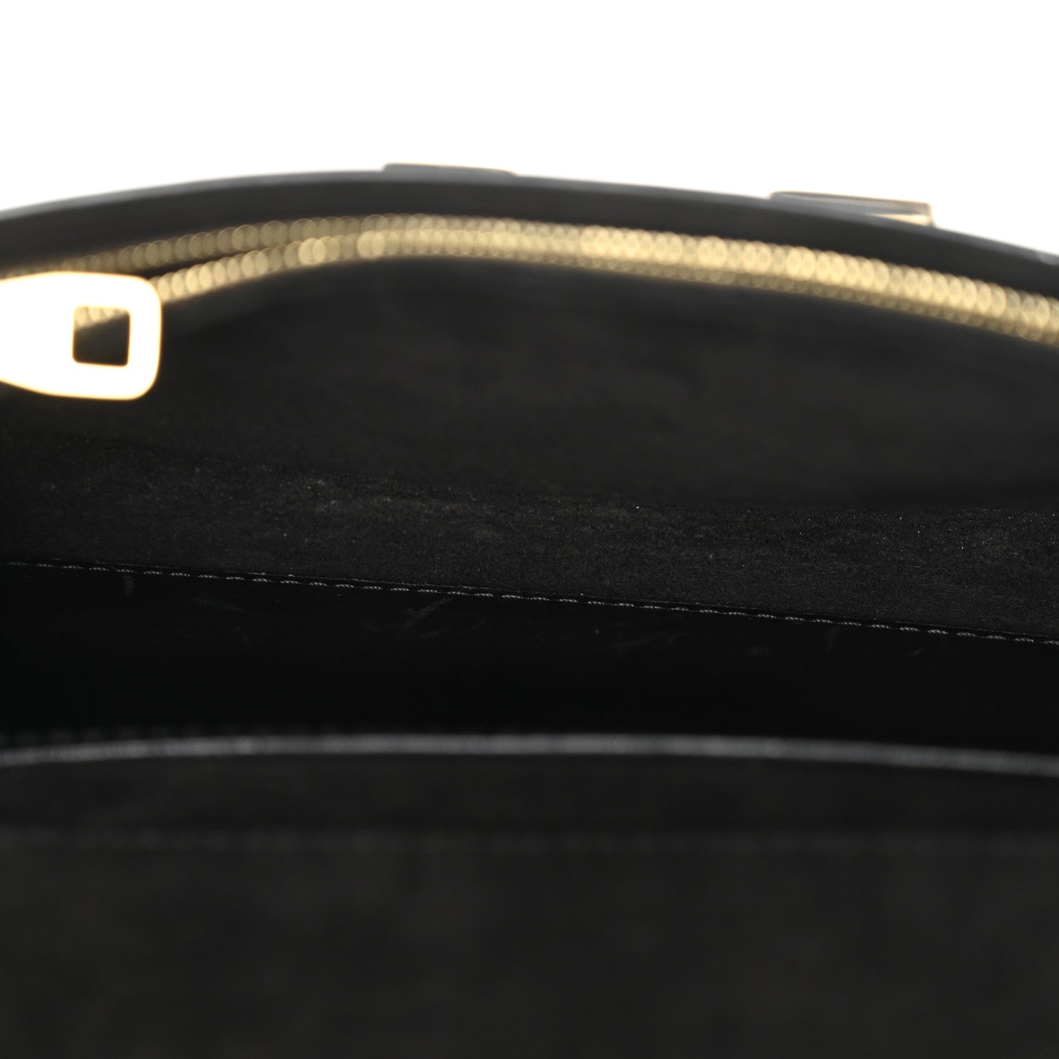 Louis Vuitton Calfskin Chain Louise MM Black